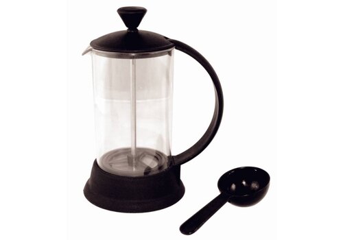  HorecaTraders Kunststof Cafetiere Zwart 3 Kops 
