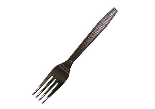  HorecaTraders Wegwerp vork zwart, 18cm (100 stuks) 