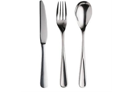  HorecaTraders Monstersetje Glanzend RVS Bestek 