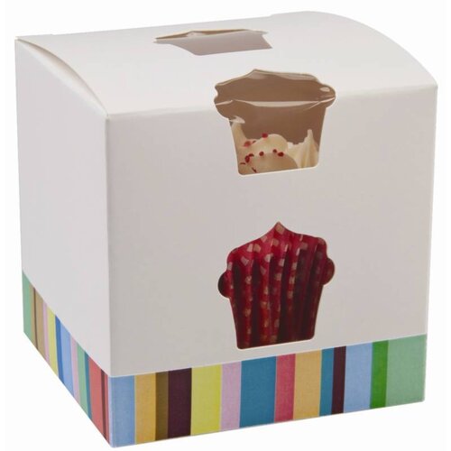  HorecaTraders Cupcake dozen voor 1 cupcake (10 stuks) 