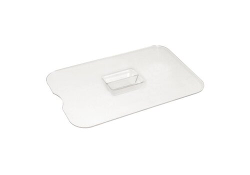  HorecaTraders Kristallon Platte Deksel Vershouddoos middel 