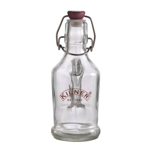  HorecaTraders Kilner bewaarfles met beugelsluiting en handvat, 200 ml 