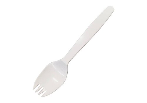  HorecaTraders Combinatie vork/lepel 14 cm (100 stuks) 