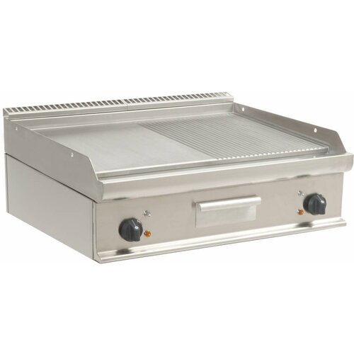  Saro Horeca Grillplaat Glad/Geribbeld | 80x70cm 