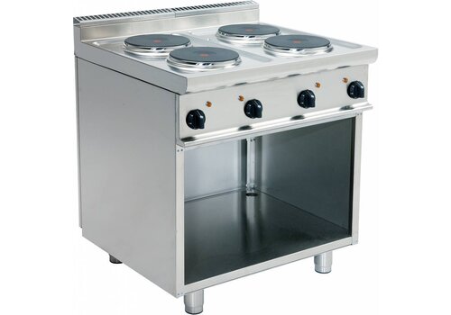  Saro Elektrische Fornuis met open onderbouw | 4 Platen 