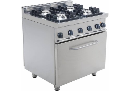  Saro Gasfornuis met Oven Elektrisch | 4 Branders 