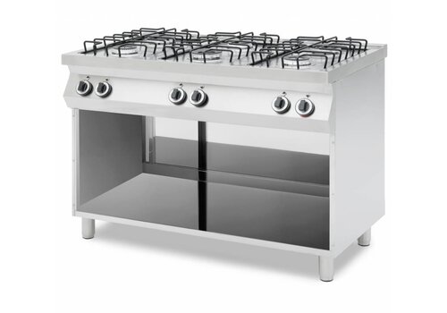  Saro Gasfornuis met Open Onderkant | 6 Branders 