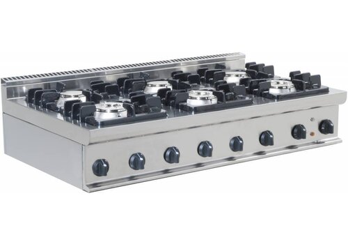  Saro Professioneel Gasfornuis zonder Onderstel | 6 Branders 