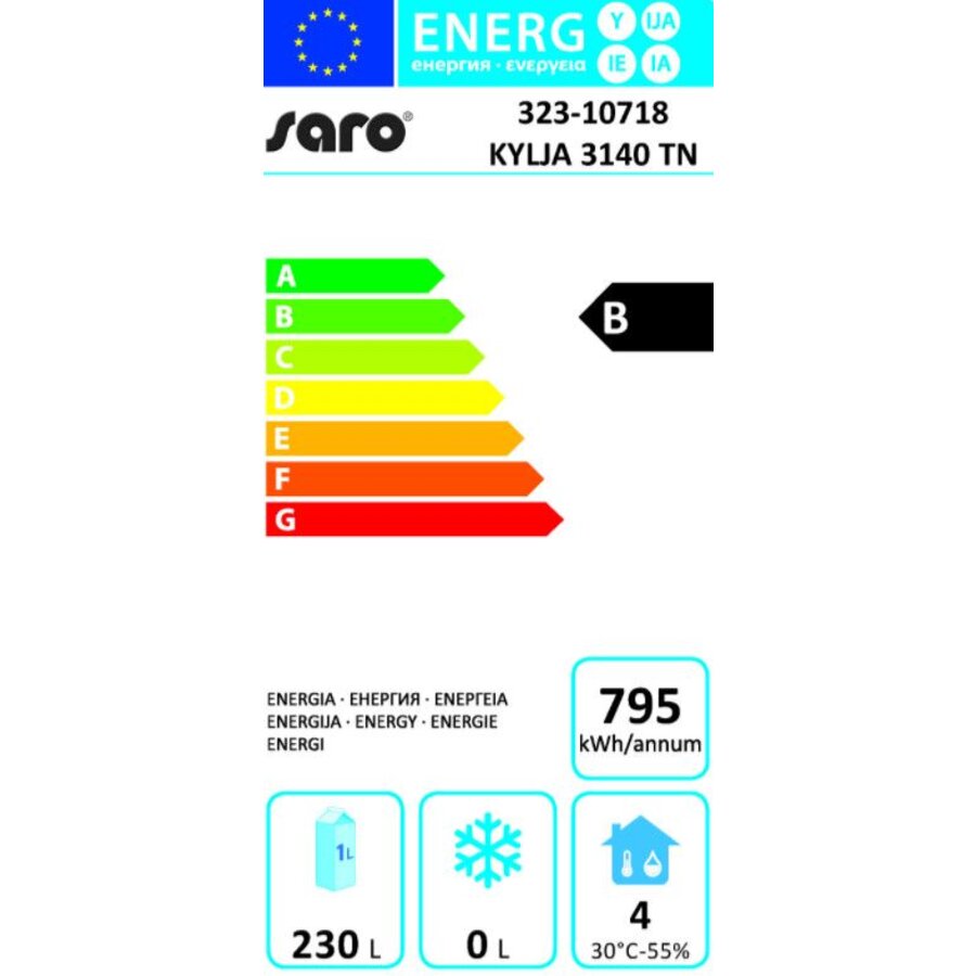 RVS Koelbank met 1 deur en 4 laden | 179,5 x 70 x 89/95 cm