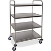 Serveerwagen met 4 Planken - HEAVY DUTY
