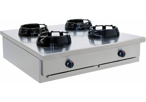  Saro Gas Wokkookplaat met 4 branders 