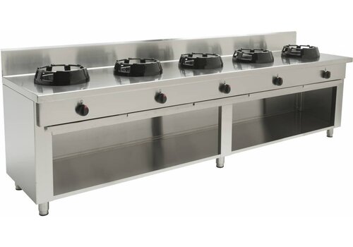  Saro Wok-Gasfornuis met 5 Branders 