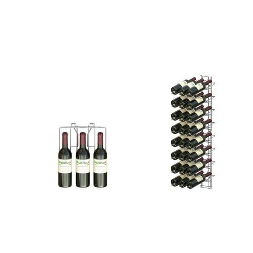  HorecaTraders Wijnrek 24 Flessen - Muurmontage 