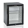 HorecaTraders Kleine koelkast met glazen deur zwart - 51 liter