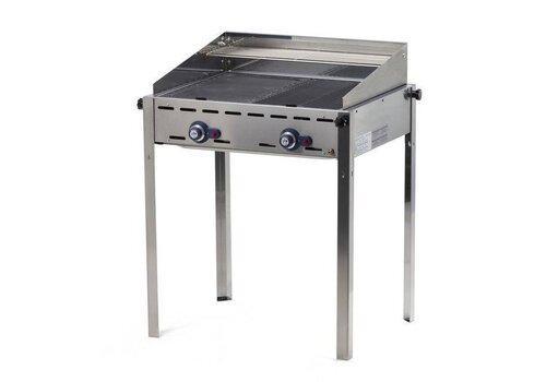  Hendi Barbecue op gas met 2 branders 