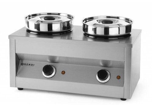  Hendi Bain Marie 2 Potten met deksel 