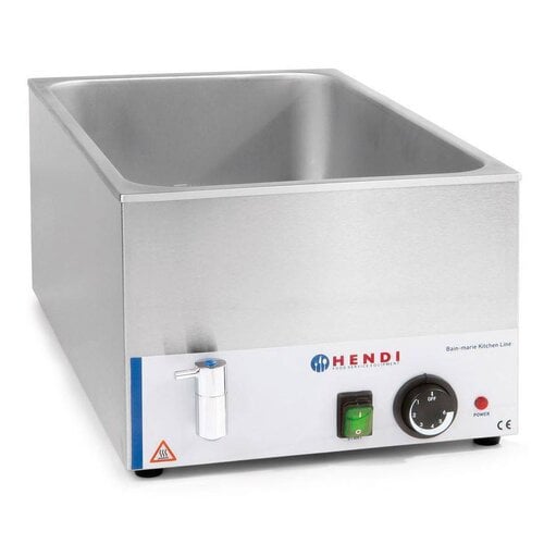  Hendi Bain-Marie met kraan 150 mm diep 