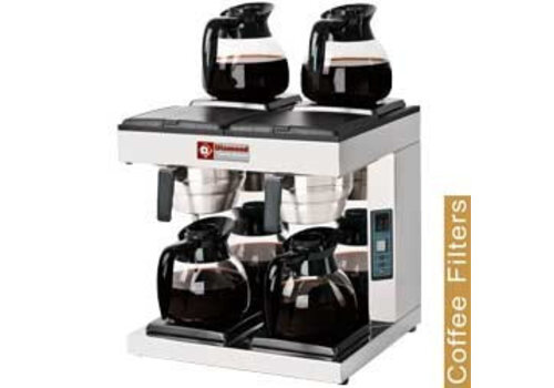  Diamond Koffiezetapparaat met wateraansluiting | 4 kannen 