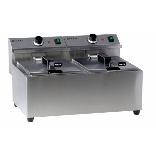  Hendi Elektrische Friteuse MasterCook 2x8 Liter 