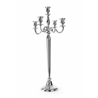 Aluminium Kandelaar voor 5 kaarsen | 106 cm