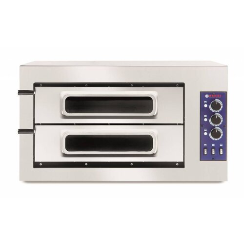  Hendi Dubbele Pizzaoven 7500 Watt | 4 Pizza's 