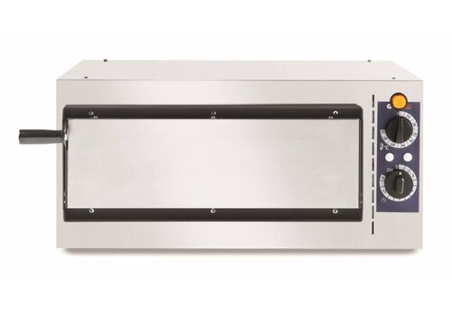  Hendi Enkele RVS Pizzaoven 1600 Watt | 1 Pizza 