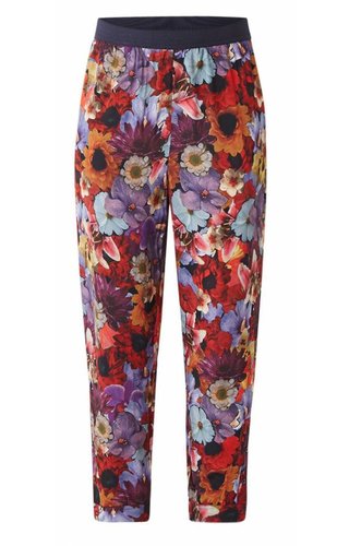 P-Filo Loose Fit Trousers With Bloemendessin 