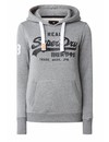 Hoodie With Logoprint And Lurex