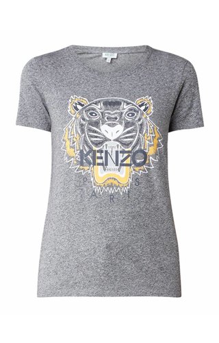 Kenzo Tiger T-Shirt With Logoprint 