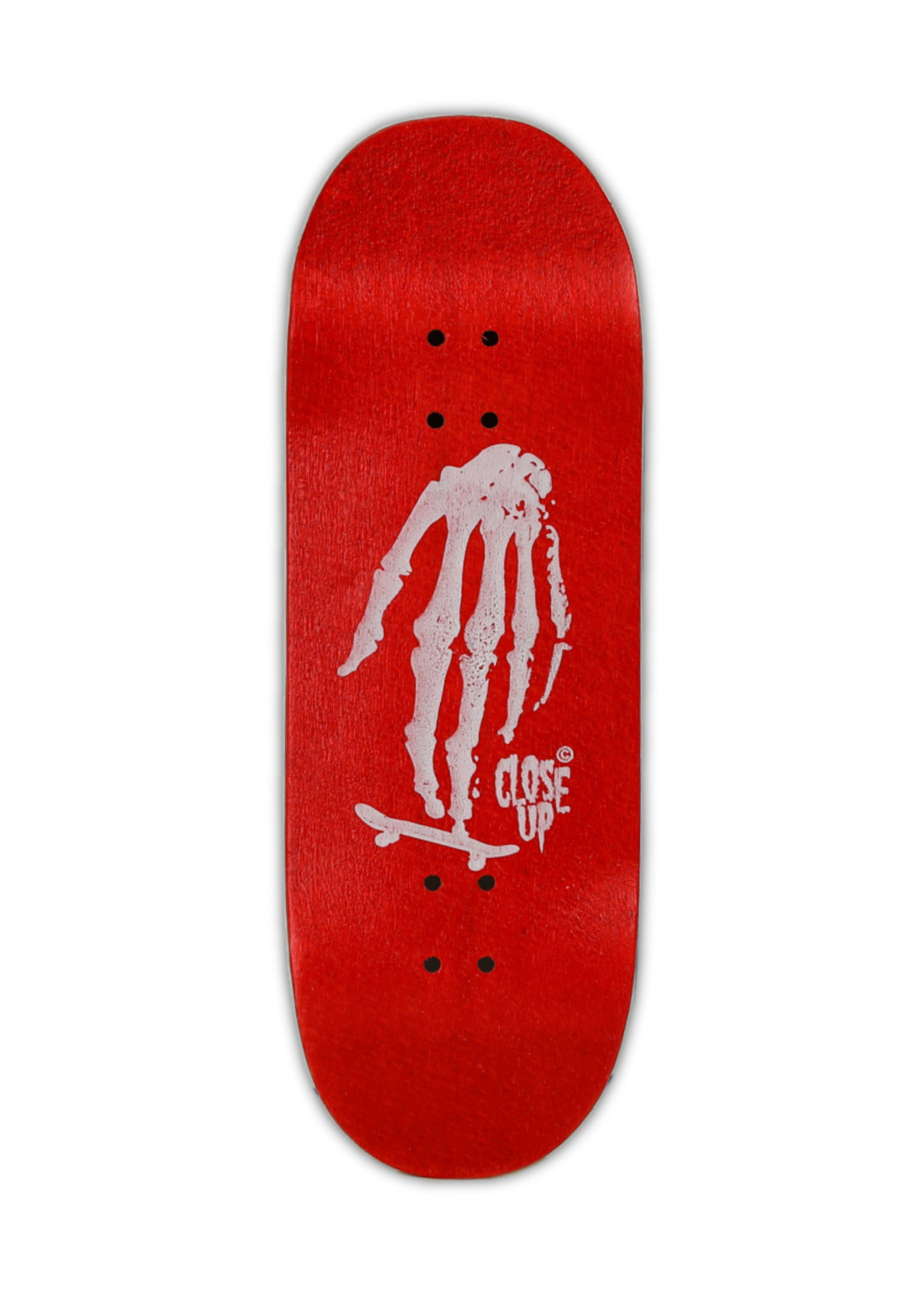 Close Up Fingerboards Close Up Skull Hand Red Fingerboard Setup