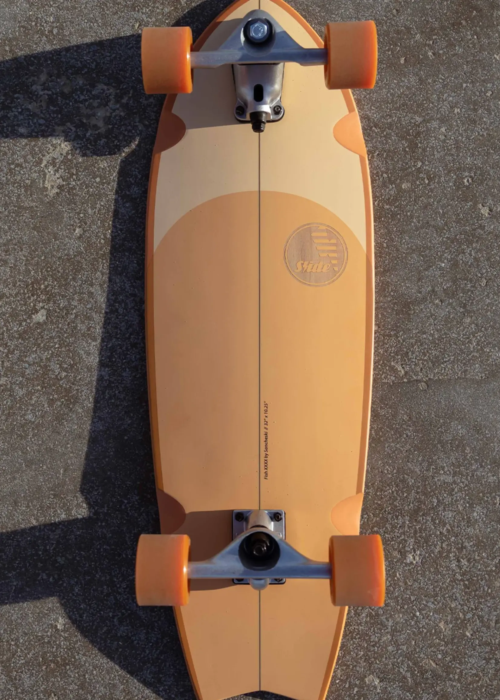 Slide Surfskates Slide Fish 3/4 Patch 32" Surfskate Komplettbrett