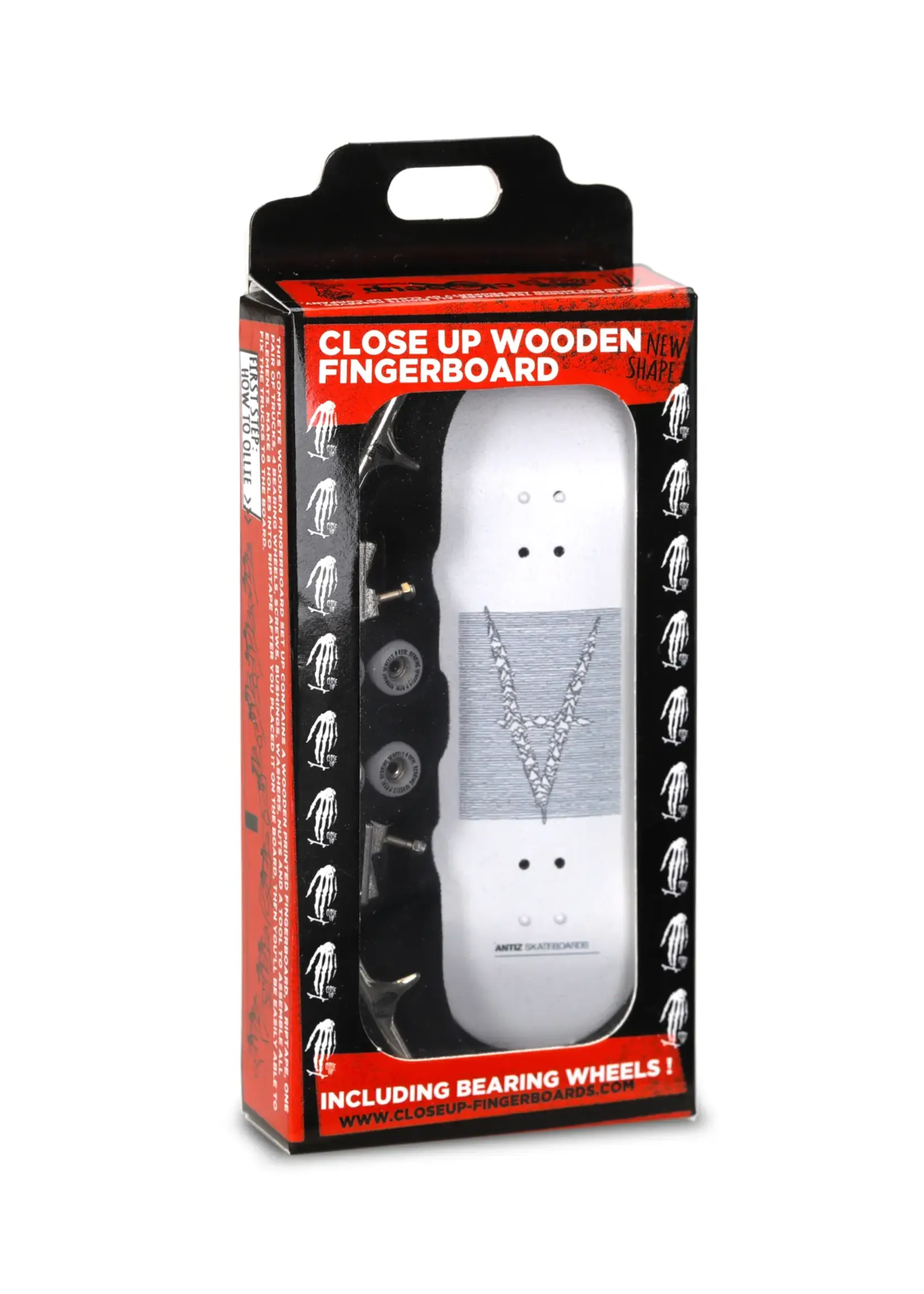 Close Up Fingerboards Close Up Antiz Division White Fingerboard Bausatz