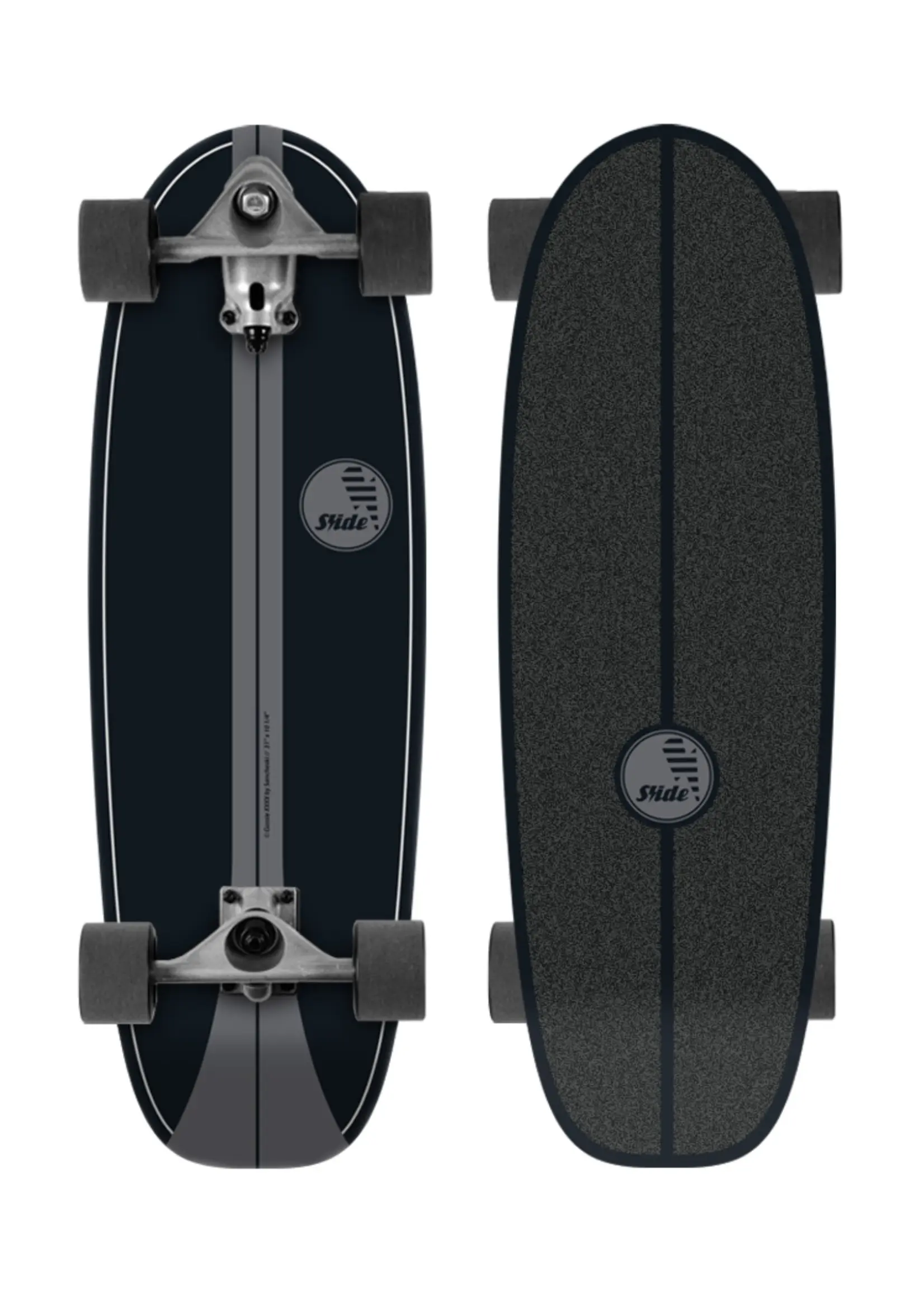 Slide Surfskates Slide Gussie Onyx 31" Surfskate Complete