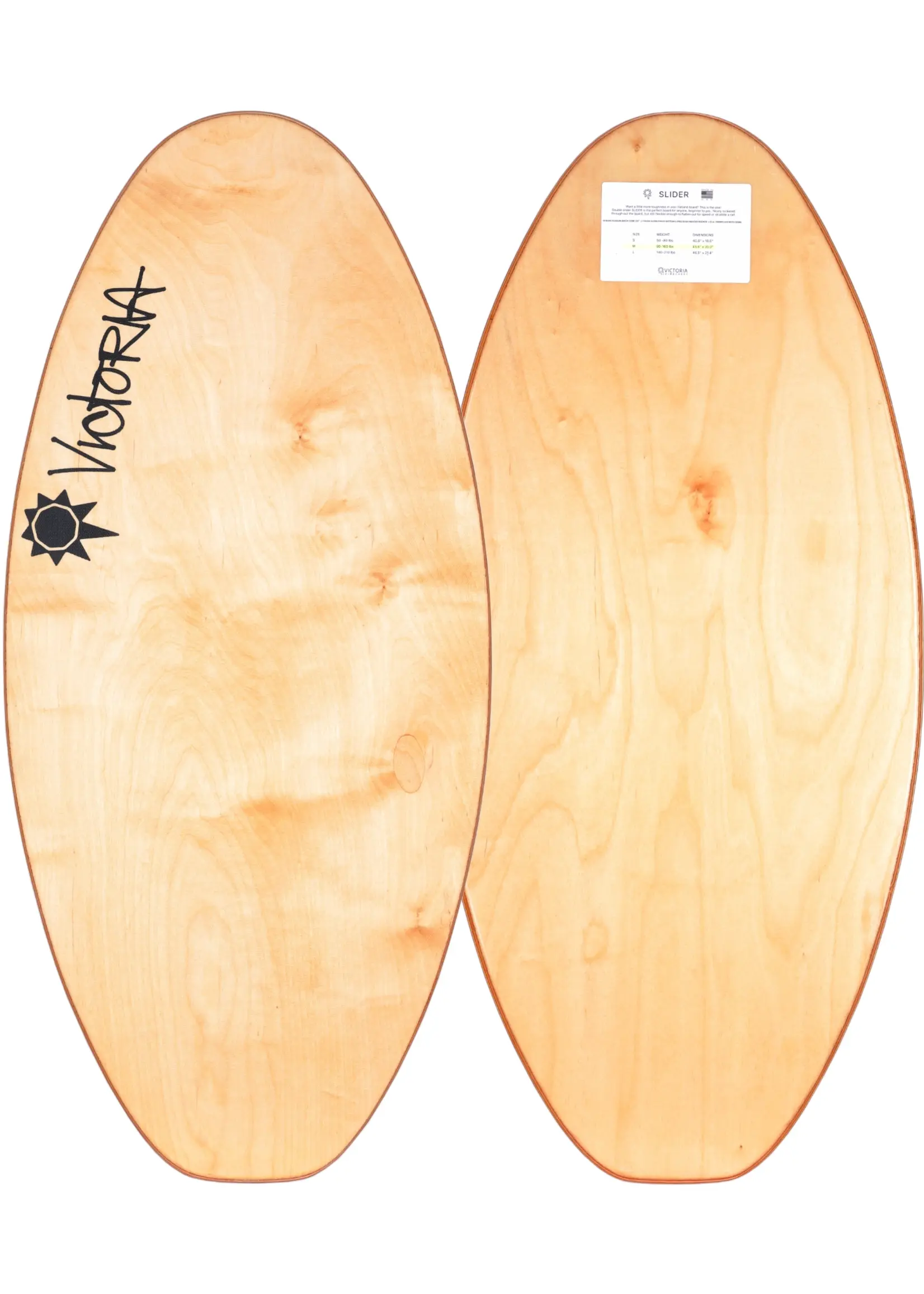 Victoria Skimboards Victoria Skimboards Slider Flatland Skimboard für Einsteiger und Fortgeschrittene