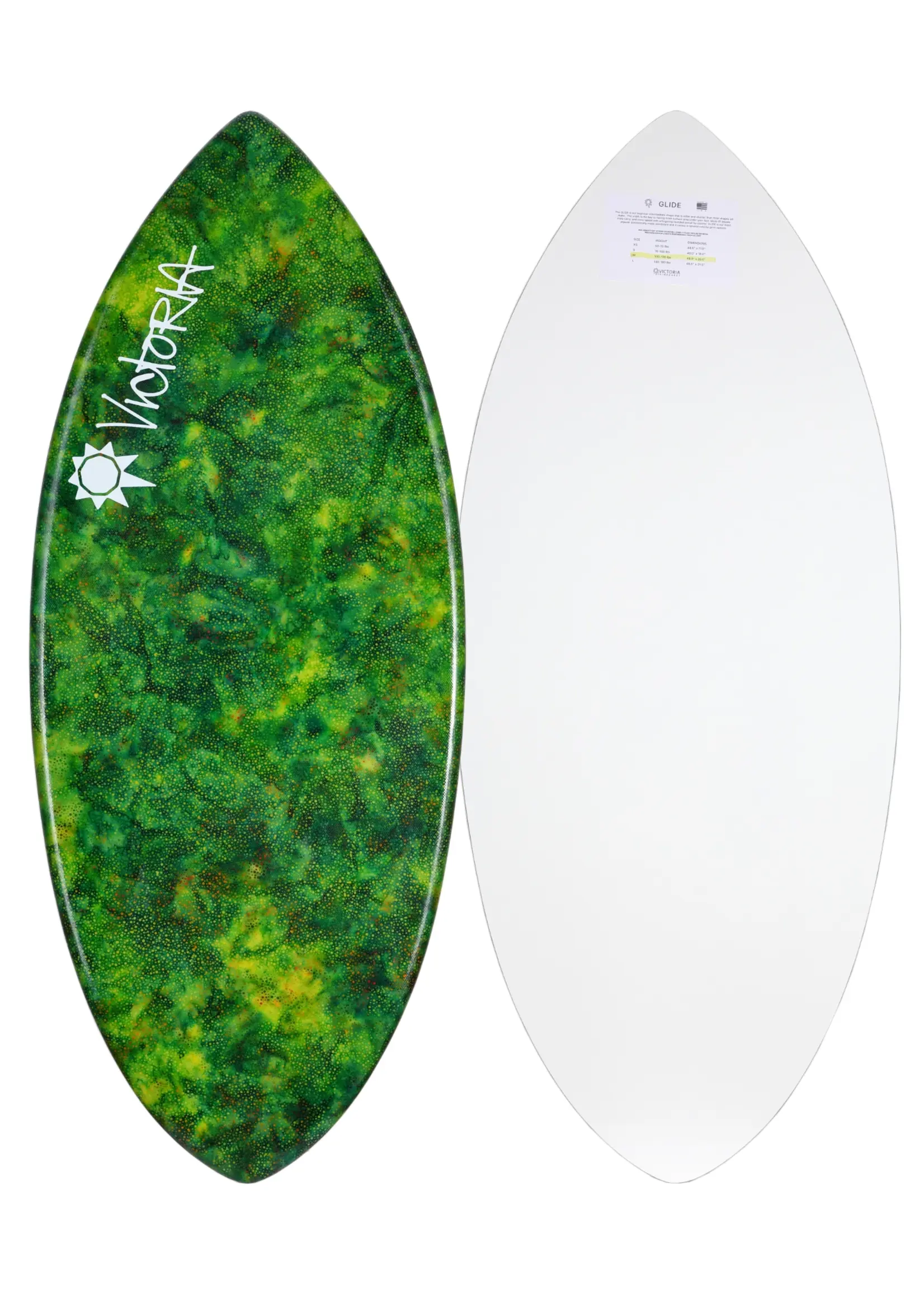 Victoria Skimboards Victoria Glide Forest Wave-Skimboard für fortgeschrittene Fahrer