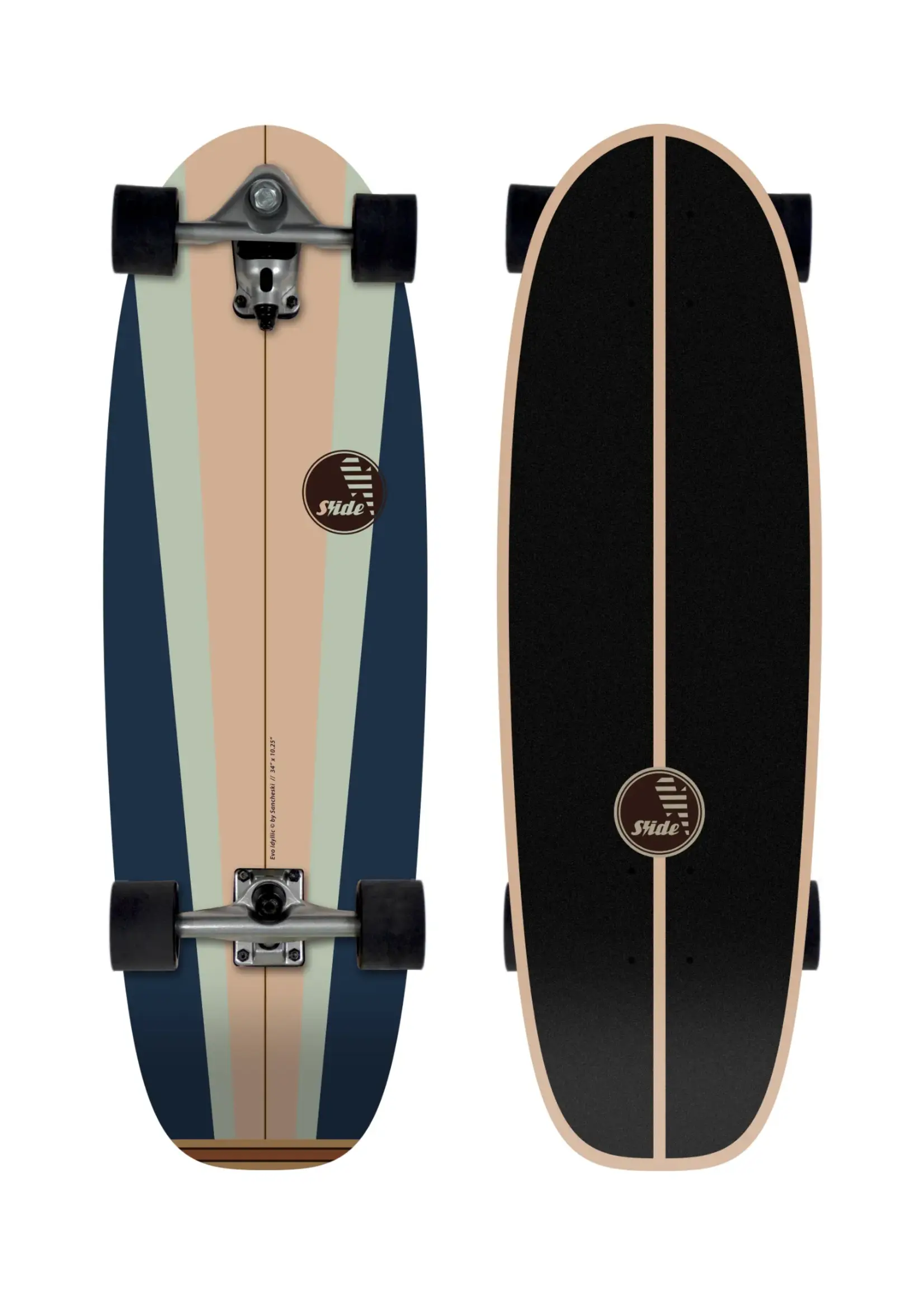 Slide Surfskates Slide Evo Glide 34" Surfskate Komplettbrett