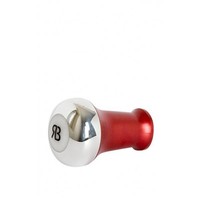 Reg Barber Handle Tall Hybride Polished Red - White delron