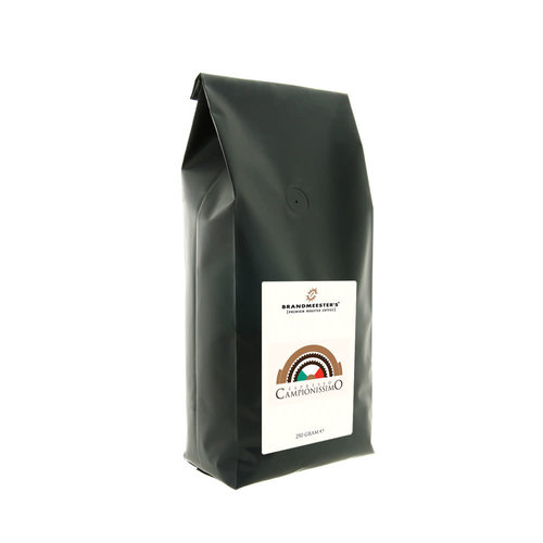 Brandmeester's Espresso Campionissimo 250 gr. in ventielzak Brandmeester's Espresso Campionissimo 250 gr. in ventielzak