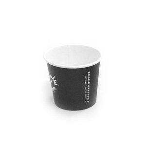 Brandmeesters Paper Cup 4oz zwart BIO [50st.]