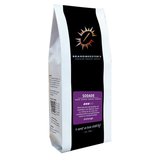 Brandmeester's Koffiebonen Sodade 250 gram Brandmeester's Koffiebonen Sodade 250 gram