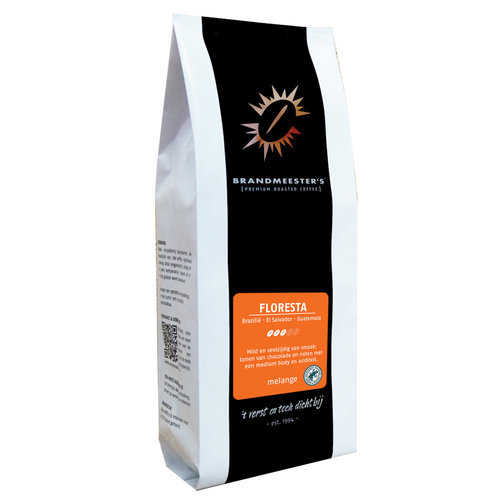 Brandmeester's Koffiebonen Floresta (Rainforest Alliance) 1000 gram Brandmeester's Koffiebonen Floresta (Rainforest Alliance) 1000 gram