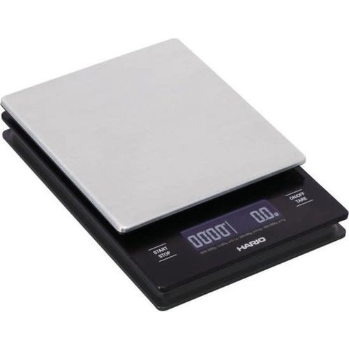 Hario Hario V60 Drip Scale Metal Weegschaal met Timer oplaadbaar