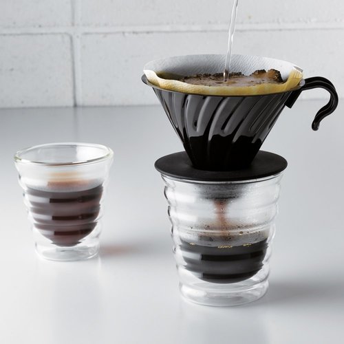 Hario Hario Dripper V60 Porselein #2 - Mat Zwart