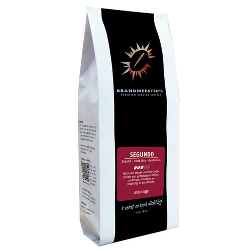 Brandmeester's Koffiebonen Segundo 500 gram Brandmeester's Koffiebonen Segundo 500 gram