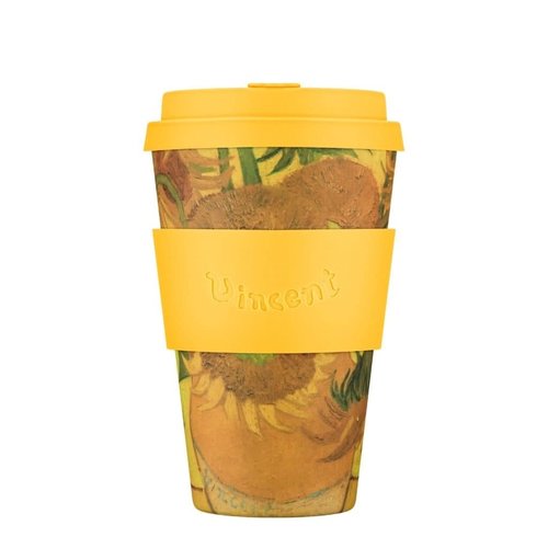 Ecoffee Cup Ecoffee van Gogh Zonnebloemen 14oz/ 400ml Ecoffee Cup Ecoffee van Gogh Zonnebloemen 14oz/ 400ml