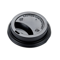 Deksel Paper Cup 7oz zwart [100st.]