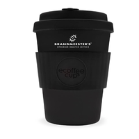 Ecoffee Cup ZWART 8oz/250ml Brandmeester's houtvezel