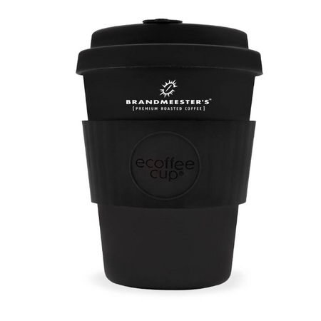 Ecoffee Cup Ecoffee Cup ZWART 8oz/250ml Brandmeester's houtvezel