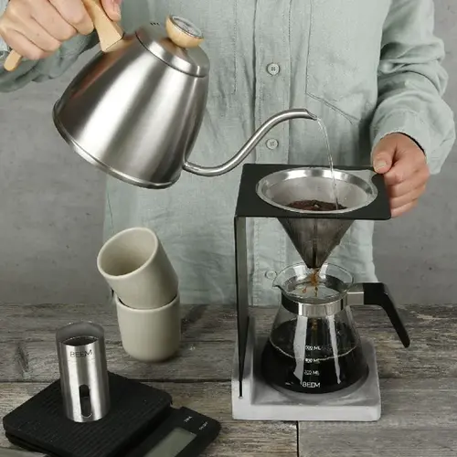 Beem BEEM Pour Over Coffee BETON maker set 4-kops