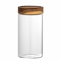 KAUNA Voorraadbus 480ml Glas HOUT